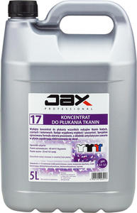 JAX PROFESSIONAL 17 5L - KONCENTRAT DO PUKANIA TKANIN pyn do pukania tkanin naturalnych, do pukania tkanin syntetycznych JAX PROFESSIONAL 17 5L - KONCENTRAT DO PUKANIA TKANIN pyn do pukania tkanin naturalnych, do pukania tkanin syntetycznych - 2868093623