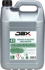 JAX PROFESSIONAL 43 5L - PYN DO RCZNEGO MYCIA NACZY do mycia naczy szklanych, ceramicznych, mycia rcznego naczy plastikowych, metalowych, mycie JAX PROFESSIONAL 43 5L - PYN DO RCZNEGO MYCIA NACZY do mycia naczy szklanych, ceramicznych, mycia rcznego naczy plastikowych, metalowych, mycie wszystkich naczy - 2868093627