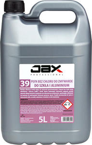 JAX PROFESSIONAL 39 5L - PYN MYJCY BEZ CHLORU DO ZMYWAREK, DO SZKA I ALUMINIUM do mycia zabrudze z tuszczu, biaka, skrobi JAX PROFESSIONAL 39 5L - PYN MYJCY BEZ CHLORU DO ZMYWAREK, DO SZKA I ALUMINIUM do mycia zabrudze z tuszczu, biaka, skrobi - 2868093638