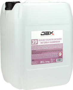 JAX PROFESSIONAL 39 20L - PYN MYJCY BEZ CHLORU DO ZMYWAREK, DO SZKA I ALUMINIUM do mycia zabrudze z tuszczu, biaka, skrobi JAX PROFESSIONAL 39 20L - PYN MYJCY BEZ CHLORU DO ZMYWAREK, DO SZKA I ALUMINIUM do mycia zabrudze z tuszczu, biaka, skrobi - 2868093639