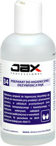 JAX PROFESSIONAL 34 200 ml - PYN DO DEZYNFEKCJI RK, skuteczna dezynfekcja rk, dezynfekujcy pyn do rk, do chirurgicznej dezynfekcji rk JAX PROFESSIONAL 34 200 ml - PYN DO DEZYNFEKCJI RK, skuteczna dezynfekcja rk, dezynfekujcy pyn do rk, do chirurgicznej dezynfekcji rk - 2871882511