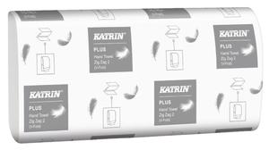 Wysokiej jakoci biae rczniki papierowe dwuwarstwowe 3000szt .Katrin Plus Hand Towel Zig Zag 2 - 2858931207