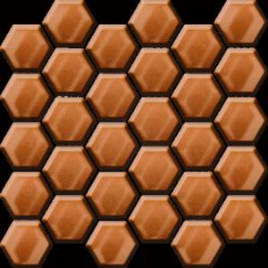 Ceramika Color Copper Glass Hexagon Mosaic 25x25,8 - 2862877328