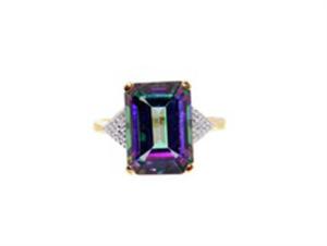 Piercionek Mystic Topaz i diamenty YES VERONA - 2871990870