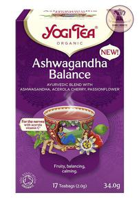 HERBATKA AJURWEDYJSKA RWNOWAGA Z ASHWAGANDH (ASHWAGANDHA BALANCE) BIO (17 x 2 g) 34 g - YOGI TEA - 2877271418