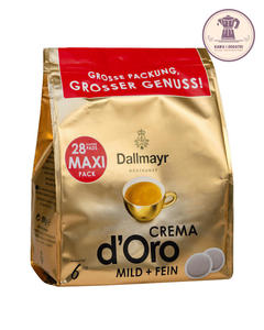 Kawa w Padach / Saszetkach Crema d'Oro Mild&Fein 28 szt. - Dallmayr - 2878751749