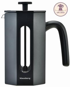 ZAPARZACZ DO KAWY/HERBATY CZARNY MAT 0,80 l FRENCH PRESS - KLAUSBERG - 2877747340