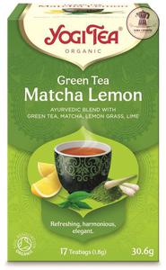 HERBATA ZIELONA Z CYTRYN I MATCH (GREEN TEA MATCHA LEMON) BIO (17 x 1,8 g) 30,6 g - YOGI TEA - 2877159752