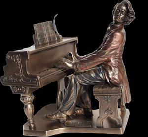 rzeba FIGURKA - CHOPIN GRAJCY NA FORTEPIANIE - VERONESE (WU75452A4) - 2831084509