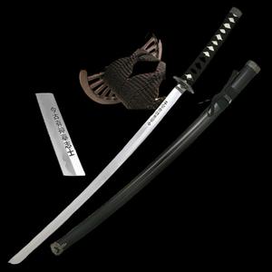 MIECZ KATANA PRAWDZIWY MIECZ SAMURAJSKI WYKONANY ZE STALI Z POCHW SW-68B - 2878093510