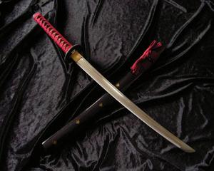 PROF JAPOSKI MIECZ WAKIZASHI KRTSZA KATANA TRENINGOWY STAL 1060 JOTS081W - 2878093573