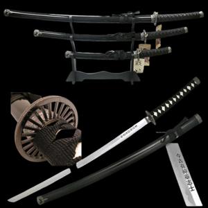 Zestaw mieczy japoskich ze stojakiem Katana Wakizashi Tanto SW-68B4 - 2878093711