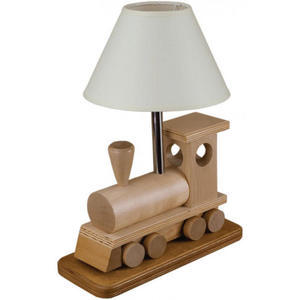 Drewniana lampka dziecica lokomotywa - S189-Skarlet - 2865446571
