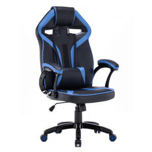 Czarno-niebieski fotel gamingowy - Dexero - 2865713061