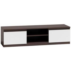 Szafka multimedialna RTV do salonu Verta 2X 120 cm - biaa + wenge - 2864065723