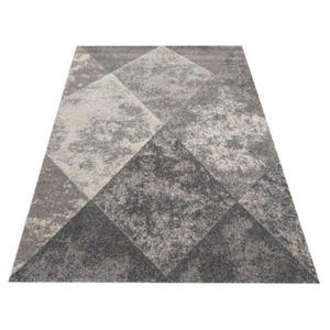 Szary geometryczny nowoczesny dywan - Vilat - 2868008696