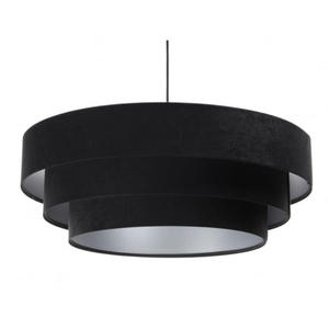 Czarno-srebrna potrjna lampa wiszca - S438-Uzura - 2868758320