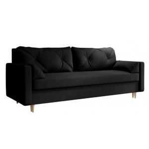 Czarna sofa+ rozkadana - Petra - 2871988395