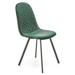 Zielone welurowe krzeso pikowane - Xaros - 2877160187