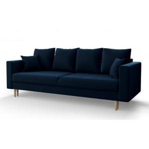 Granatowa sofa rozkadana - Diamante - 2872502902