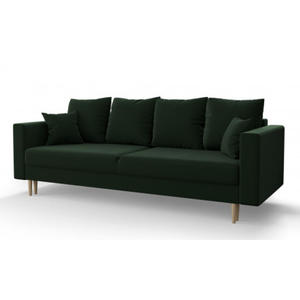 Zielona sofa rozkadana - Diamante - 2872502903