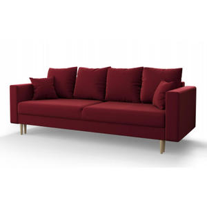 Bordowa sofa rozkadana - Diamante - 2872502904
