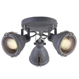 Stalowa lampa sufitowa z trzema reflektorami - V097-Supremi - 2875785866