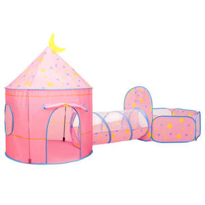 Rowy namiot dla dziewczynki z tunelem do zabawy - Sorgio - 2875891691