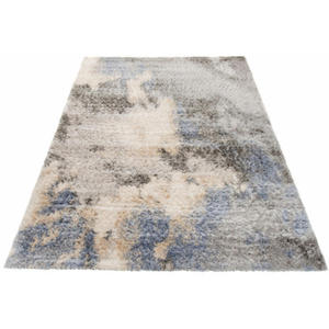 Szary prostoktny dywan shaggy w stylu nowoczesnym - Undo 7X - 2876115262