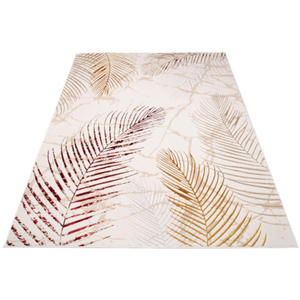 Kremowy dywan glamour w kolorowe licie palmy - Oros 5X - 2876323020