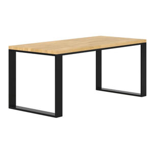 Loftowe drewniane biurko komputerowe 150 x 70 - Zedo - 2877481156