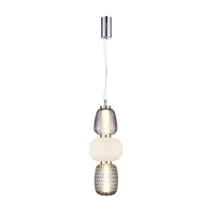 Nowoczesna lampa wiszca srebrna - K387-Cosa - 2877857359