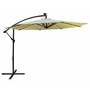 Beowy parasol ogrodowy ze zmian kta nachylenia - Elerion - 2878279203