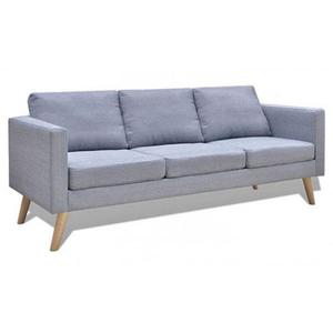 Sofa 3-osobowa Lavinia 2L - jasny szary - 2876443590