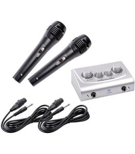 Mikser karaoke z dwoma mikrofonami - 2835580312