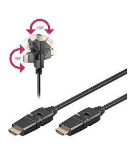 Kabel HDMI / HDMI 2m (obrotowe wtyki 360 - 2861312684