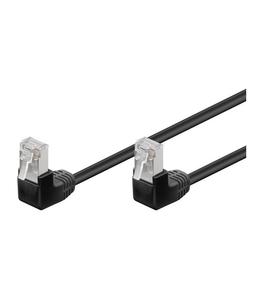 Kabel Patchcord Cat 5e F/UTP (2x90ÃÂ°) RJ45/RJ45 5m czarny