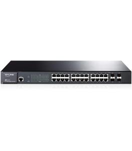 TP-LINK T2600G-28TS (SG3424) Pure Gigabit L2 Managed Switch, 24x 10/100/1000Mbps RJ45 ports, 4 combo - 2861314167