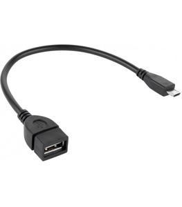 Kabel USB gniazdo A - wtyk micro USB 20cm OTG - 2861314399