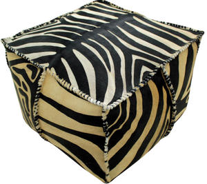 Pufa skrzana Zebra 63x63x43cm - 2837746097