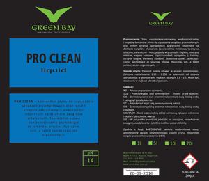 GREEN BAY - PRO CLEAN - CZYSZCZENIE URZDZE PRZEMYSOWYCH I INNYCH SKRAJNIE ZABRUDZONYCH POWIERZCHNI 1L-20L - 2862374018