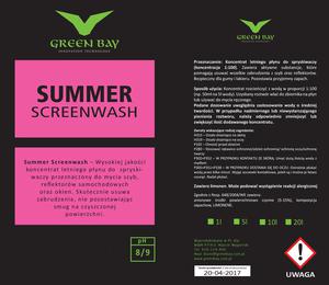 GREEN BAY - SUMMER SCREENWASH - LETNI PYN DO SPRYSKIWACZY (KONCENTRAT) 1L - 20L - 2862374021