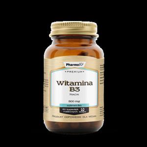 Witamina B3 500mg 60 kaps Premium Pharmovit - 2876883053