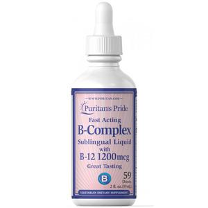 B - Complex z Wit. B12 w pynie (50 ml) Puritan's Pride - 2876883152