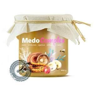 MedoComplex - reishi, cordyceps, agaricus, shiitake i acerola w miodzie 400g - MycoMedica - 2876883431