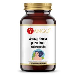 YANGO Wosy skra paznokcie z ashwagandh - 90 kapsuek - 2877702254