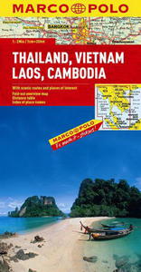 MP mapa Tajlandia, Wietnam, Laos, Kamboda