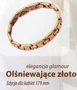 TIENS Tytanowa bransoletka wzmacniajca rado ycia-Olniewajce zoto - 2866085970