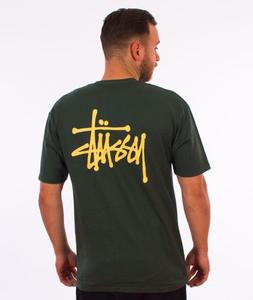 Stussy-Basic Stussy T-Shirt Dark Forest - 2855991388
