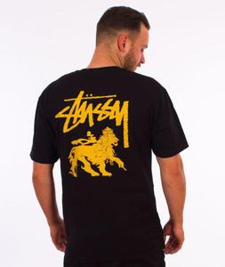 Stussy-Stock Lion T-Shirt Black - 2855991395